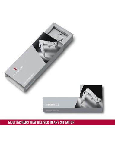 Cuchillo de bolsillo Victorinox Hunter Pro Alox 10.16 cm - Plata