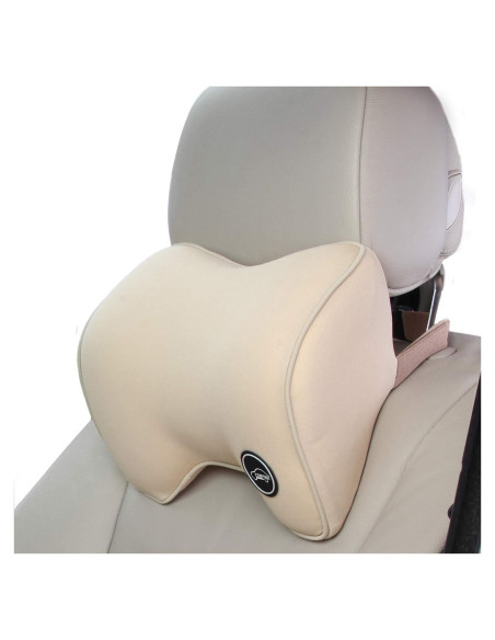 Almohada de Cuello ICOMFYWAY Beige para Automóvil - Espuma de Memoria Almohada de Cuello ICOMFYWAY Beige para Automóvil - Espuma de Memoria