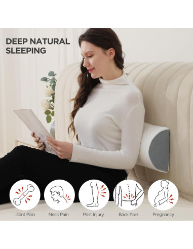 Almohada en Forma de Media Luna Flyxunfri para Dormir 52 cm