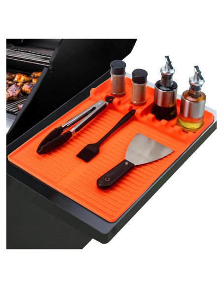 Alfombrilla de Silicona GOSALISU para Parrilla 42x28 cm Naranja Alfombrilla de Silicona GOSALISU para Parrilla 42x28 cm Naranja