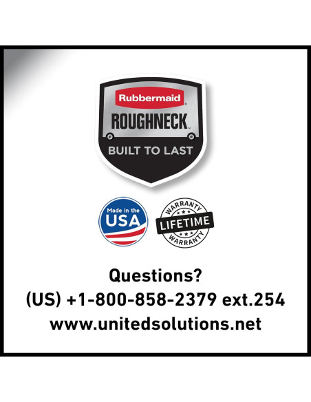 Contenedor de Almacenamiento Rubbermaid Roughneck 11.4L - 6 Piezas Contenedor de Almacenamiento Rubbermaid Roughneck 11.4L - 6 Piezas