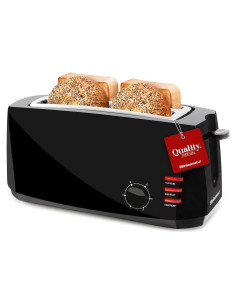 Tostadora de 4 rebanadas Elite Gourmet ECT4829B negra