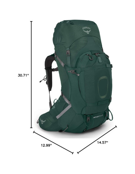 Mochila de Senderismo Osprey Aether Plus 58L Verde Axo S/M Mochila de Senderismo Osprey Aether Plus 58L Verde Axo S/M
