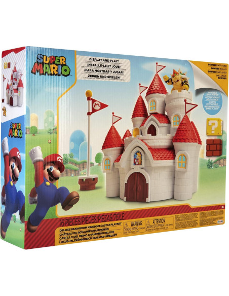 Juego de construcción Castillo Peach Jakks con figura Bowser 6.35 cm Juego de construcción Castillo Peach Jakks con figura Bowser 6.35 cm