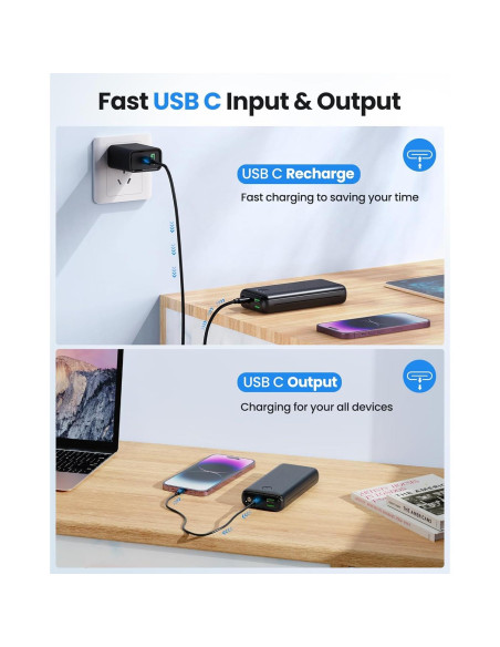 Cargador Portátil JIGA 30000mAh USB C 22.5W Carga Rápida Cargador Portátil JIGA 30000mAh USB C 22.5W Carga Rápida
