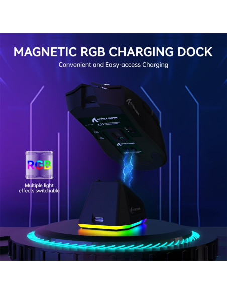 Ratón Gaming Inalámbrico ATTACK SHARK X11 22K DPI RGB Ratón Gaming Inalámbrico ATTACK SHARK X11 22K DPI RGB