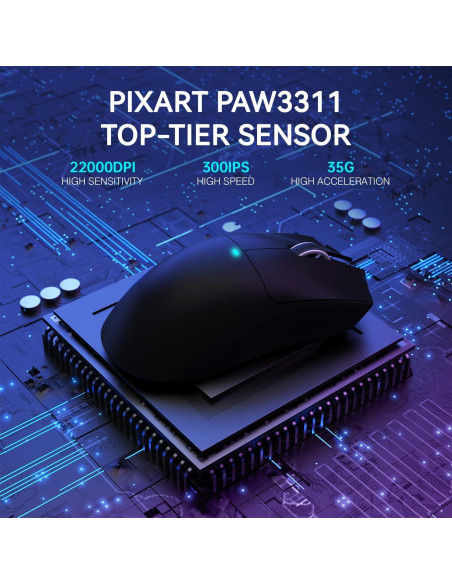 Ratón Gaming Inalámbrico ATTACK SHARK X11 22K DPI RGB Ratón Gaming Inalámbrico ATTACK SHARK X11 22K DPI RGB