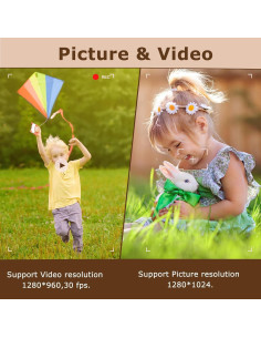 Cámara Digital Andoer X6 Compacta 1.3 MP Gris con 32 GB 2