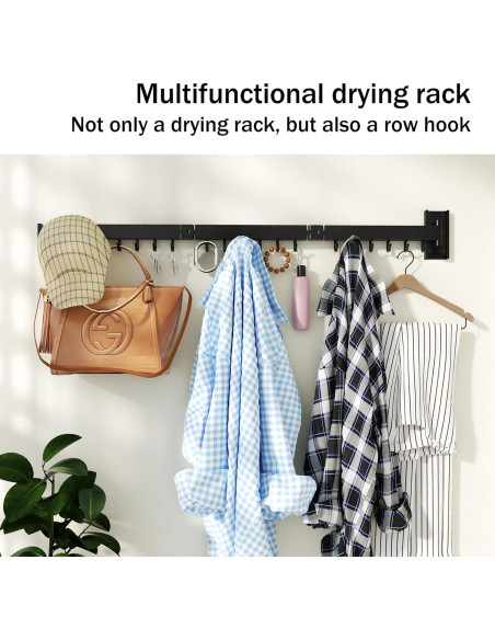 Estante Plegable para Secar Ropa HEILAIYI Montaje en Pared Estante Plegable para Secar Ropa HEILAIYI Montaje en Pared