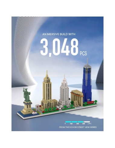 Set de Construcción dOvOb Horizonte de Nueva York 3048 Piezas