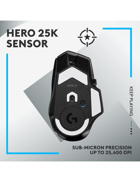 Ratón Inalámbrico para Juegos Logitech G502 X + Alfombrilla Powerplay 2 Ratón Inalámbrico para Juegos Logitech G502 X + Alfombrilla Powerplay 2