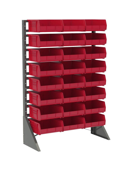 Bins de Almacenamiento Apilables Akro-Mils 30235, 6 Unidades, 28x28x13 cm, Negro Bins de Almacenamiento Apilables Akro-Mils 30235, 6 Unidades, 28x28x13 cm, Negro