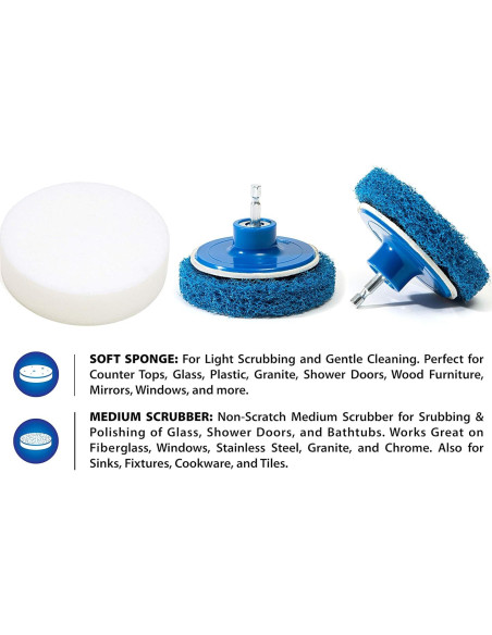 Kit de cepillos de limpieza RevoClean 4 piezas para taladro Kit de cepillos de limpieza RevoClean 4 piezas para taladro