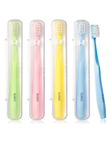 Cepillo de Dientes Extra Suave SUREE para Dientes Sensibles - 4 Paquetes Cepillo de Dientes Extra Suave SUREE para Dientes Sensibles - 4 Paquetes