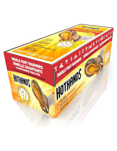 Calentadores de pies HotHands HFINSPDQ - 16 pares, uso único Calentadores de pies HotHands HFINSPDQ - 16 pares, uso único
