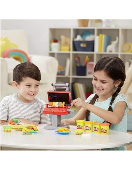 Set de Juego Play-Doh Parrilla y Sello 6 Colores 7 Accesorios Set de Juego Play-Doh Parrilla y Sello 6 Colores 7 Accesorios