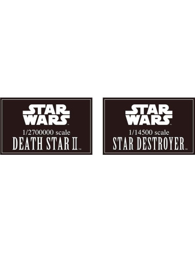 Modelo Bandai Star Wars Estrella de la Muerte II y Destructor