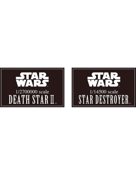 Modelo Bandai Star Wars Estrella de la Muerte II y Destructor Modelo Bandai Star Wars Estrella de la Muerte II y Destructor