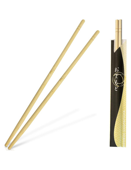 Palillos Desechables de Bambú Mono Albino 23.5 cm - 100 Pares Palillos Desechables de Bambú Mono Albino 23.5 cm - 100 Pares