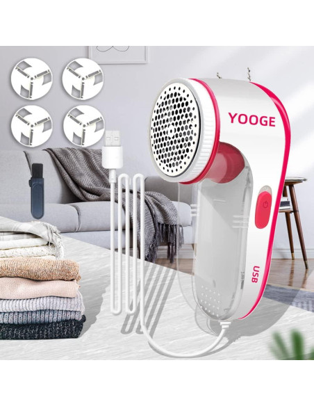 Removedor de Pelusa Eléctrico Nayoge YG-208 USB 190g Removedor de Pelusa Eléctrico Nayoge YG-208 USB 190g