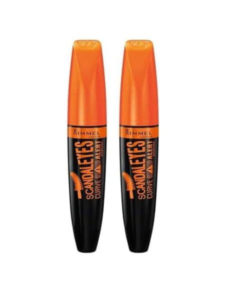 Máscara de Pestañas Rimmel Scandaleyes Curvado 11.8 ml x2 Máscara de Pestañas Rimmel Scandaleyes Curvado 11.8 ml x2