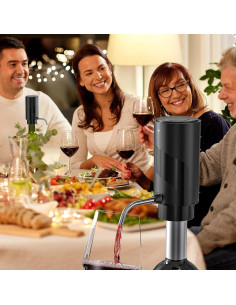 Decantador de vino eléctrico IraXpro con aireador y batería 2