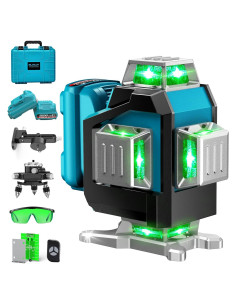 Nivel Láser Autonivelante Elikliv 4D Verde 360 200ft