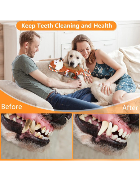 Juguete interactivo para perros grandes Drmstow con sonido y cuerda Juguete interactivo para perros grandes Drmstow con sonido y cuerda