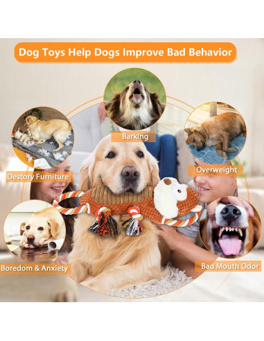 Juguete interactivo para perros grandes Drmstow con sonido y cuerda