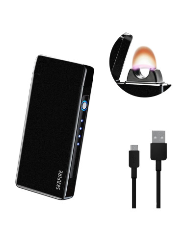Encendedor Eléctrico SKRFIRE Recargable USB a Prueba de Viento
