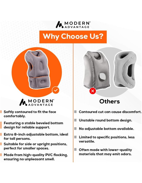 Almohada de Viaje Inflable Modern Advantage API 2.0 Gris Almohada de Viaje Inflable Modern Advantage API 2.0 Gris