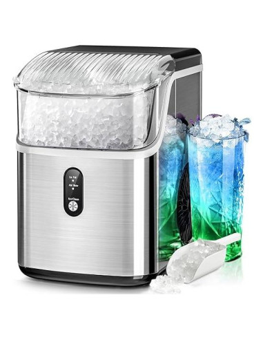 Máquina de Hielo Nugget Crzoe 35 kg/24h Autolimpiante