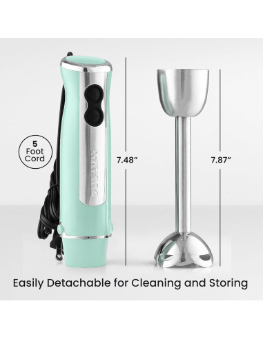 Batidora de Inmersión Zulay Kitchen 800W Turbo Aqua