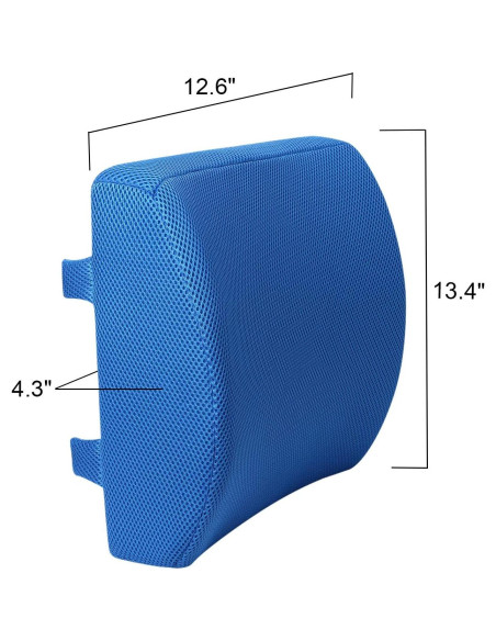 Cojín Lumbar LOVEHOME Espuma Viscoelástica Azul 34x11 cm Cojín Lumbar LOVEHOME Espuma Viscoelástica Azul 34x11 cm