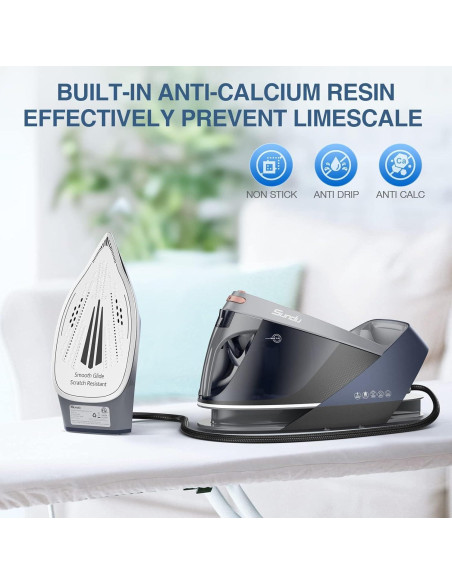 Estación de Vapor Sundu Pro 1800W Suela Cerámica 1.5L Estación de Vapor Sundu Pro 1800W Suela Cerámica 1.5L