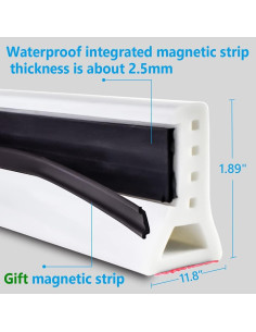 Dique de Agua Plegable Duzzy 99.06 cm para Ducha y Cocina 2