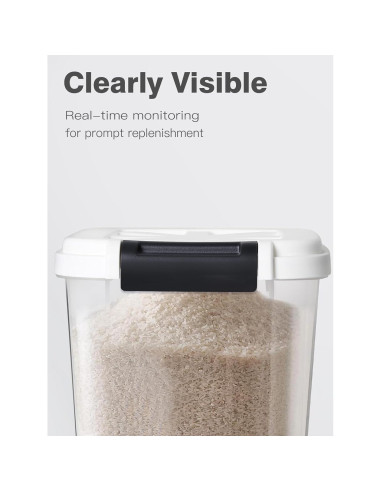 Dispensador de Arroz Hermético LivLab 15KG con Ruedas