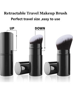 Brocha de Maquillaje Kabuki Retráctil Falliny - Rubor y Base 2