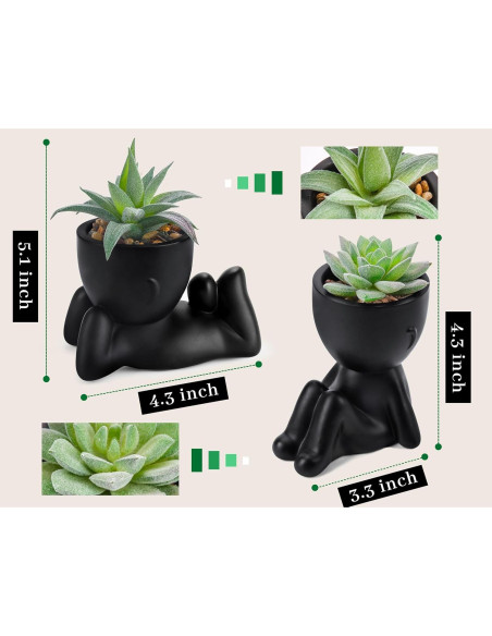 Set de 2 Plantas Suculentas Artificiales Der Rose para Decoración Interior Set de 2 Plantas Suculentas Artificiales Der Rose para Decoración Interior