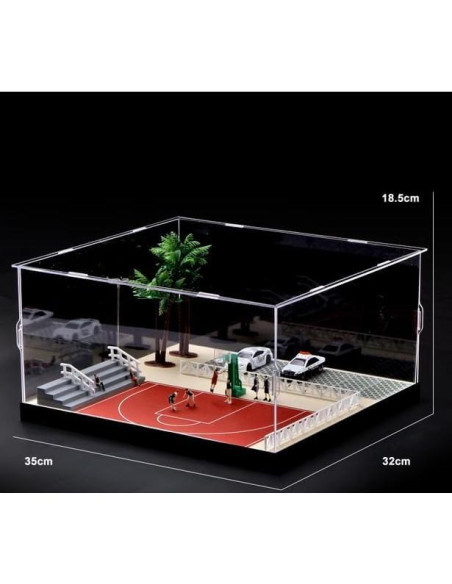 Diorama Cancha Baloncesto Escala 1/64 LED - Scenpoch Diorama Cancha Baloncesto Escala 1/64 LED - Scenpoch
