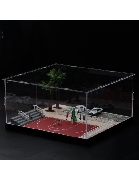 Diorama Cancha Baloncesto Escala 1/64 LED - Scenpoch Diorama Cancha Baloncesto Escala 1/64 LED - Scenpoch