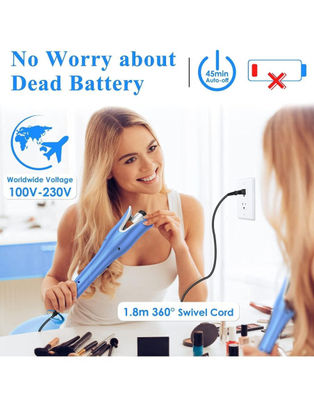 Rizador de Cabello Automático Laluztop 1" (2.54 cm) 4 Temperaturas Rizador de Cabello Automático Laluztop 1" (2.54 cm) 4 Temperaturas