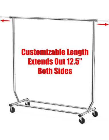 Soporte para Ropa Simple Houseware Grado Comercial 113.4 kg