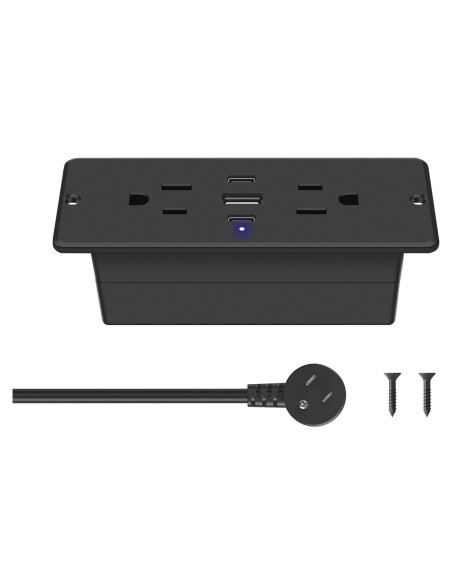 Toma de Corriente Empotrada CCCEI con 2 USB-C y 2 AC 20W Toma de Corriente Empotrada CCCEI con 2 USB-C y 2 AC 20W