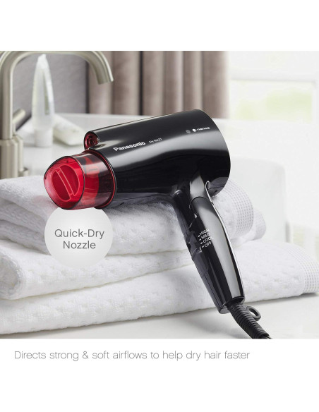 Secador de pelo compacto Panasonic EH-NA27-K 1400W negro/rosa Secador de pelo compacto Panasonic EH-NA27-K 1400W negro/rosa