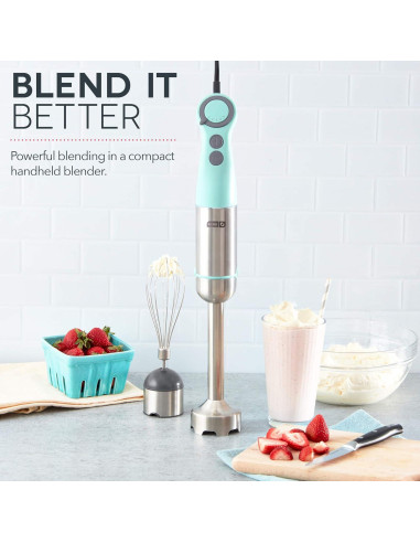 Batidora de Inmersión Dash Chef Series 5 Velocidades Aqua