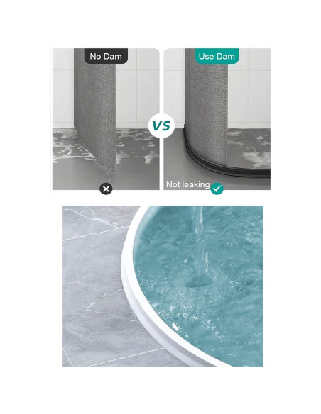 Dique de Agua Plegable Ynotus 99cm x 3.8cm x 3.8cm Blanco Dique de Agua Plegable Ynotus 99cm x 3.8cm x 3.8cm Blanco