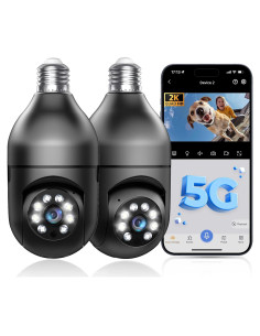 Cámara de Seguridad con Bombilla Chpuss 360 WiFi 2K HD
