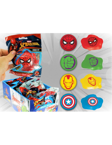 Pelota Antiestrés Splat Avengers JA-RU - Spiderman, Hulk, Iron Man