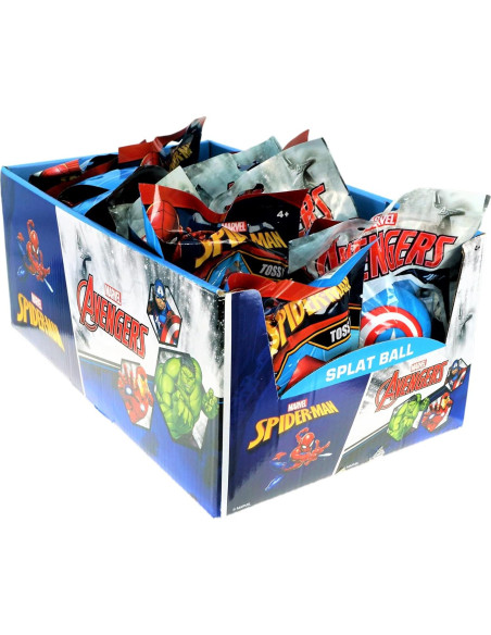 Pelota Antiestrés Splat Avengers JA-RU - Spiderman, Hulk, Iron Man Pelota Antiestrés Splat Avengers JA-RU - Spiderman, Hulk, Iron Man